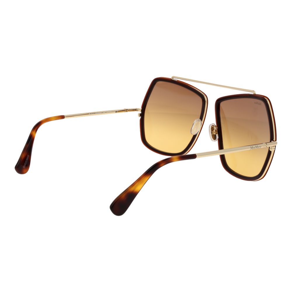 Braune Sonnenbrille aus Metall Max Mara