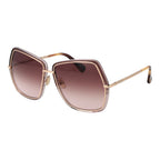Sonnenbrille aus Goldmetall