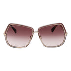 Sonnenbrille aus Goldmetall