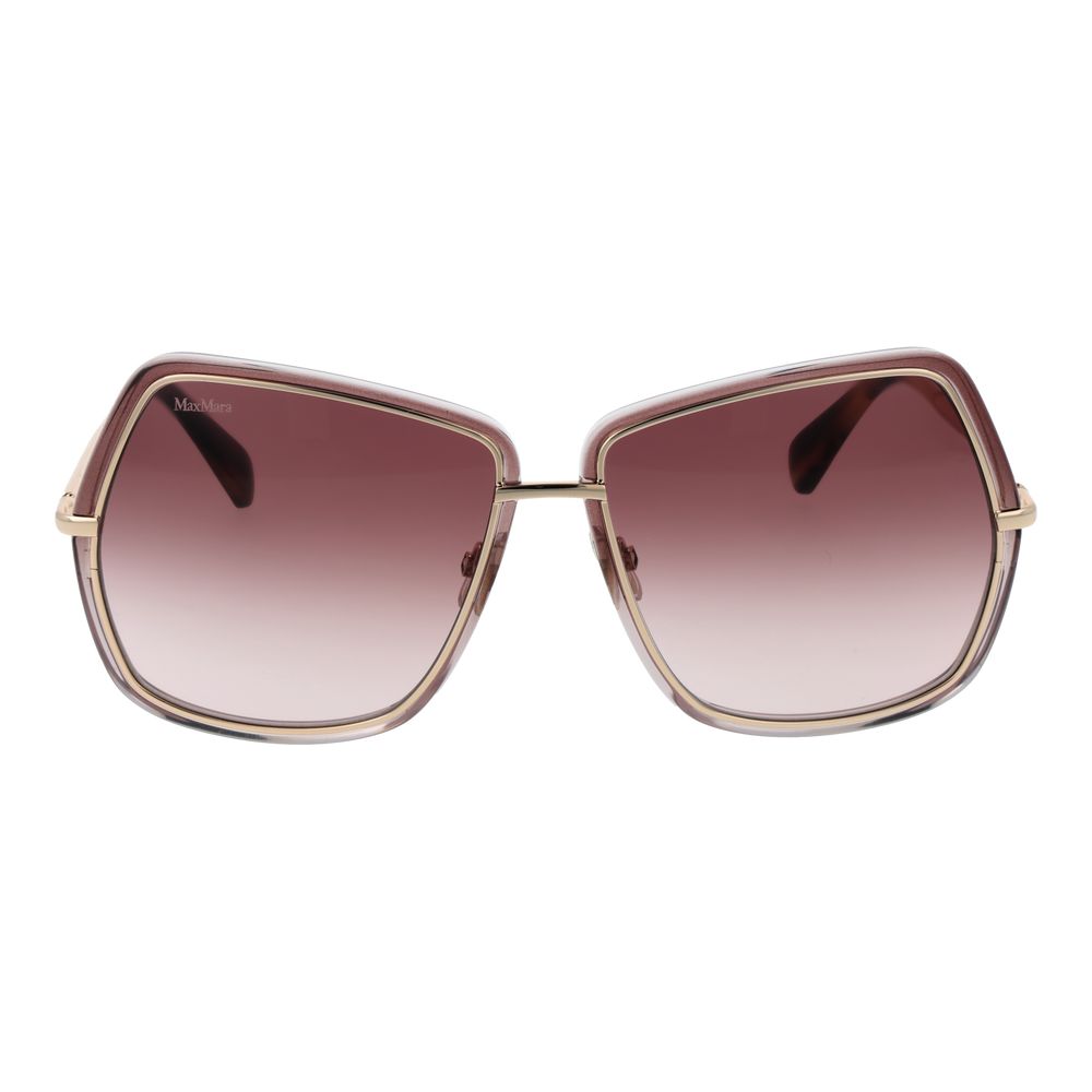 Sonnenbrille aus Goldmetall