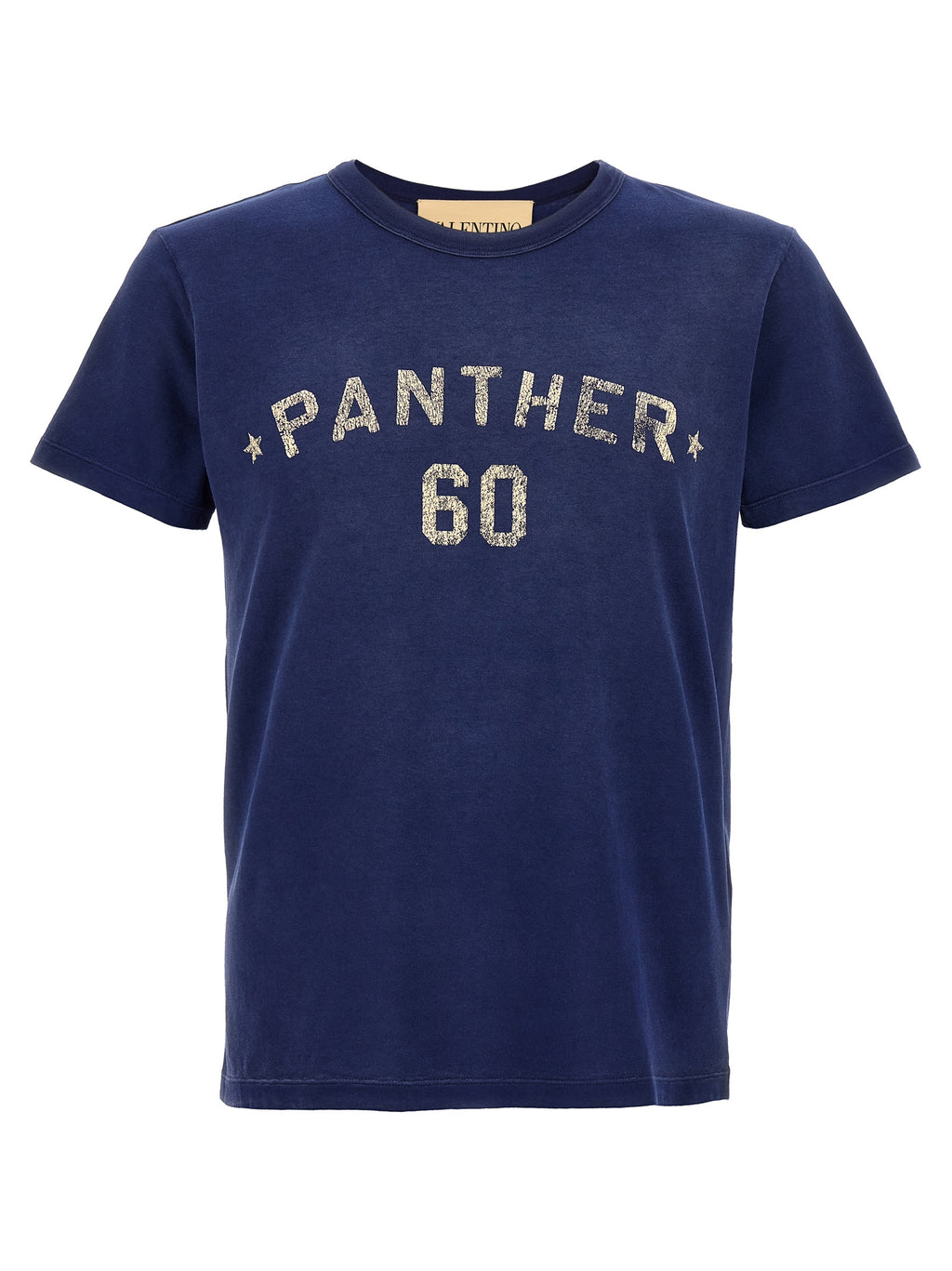 Blaues Baumwoll-Sportswear-T-Shirt