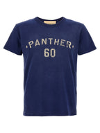 Blaues Baumwoll-Sportswear-T-Shirt