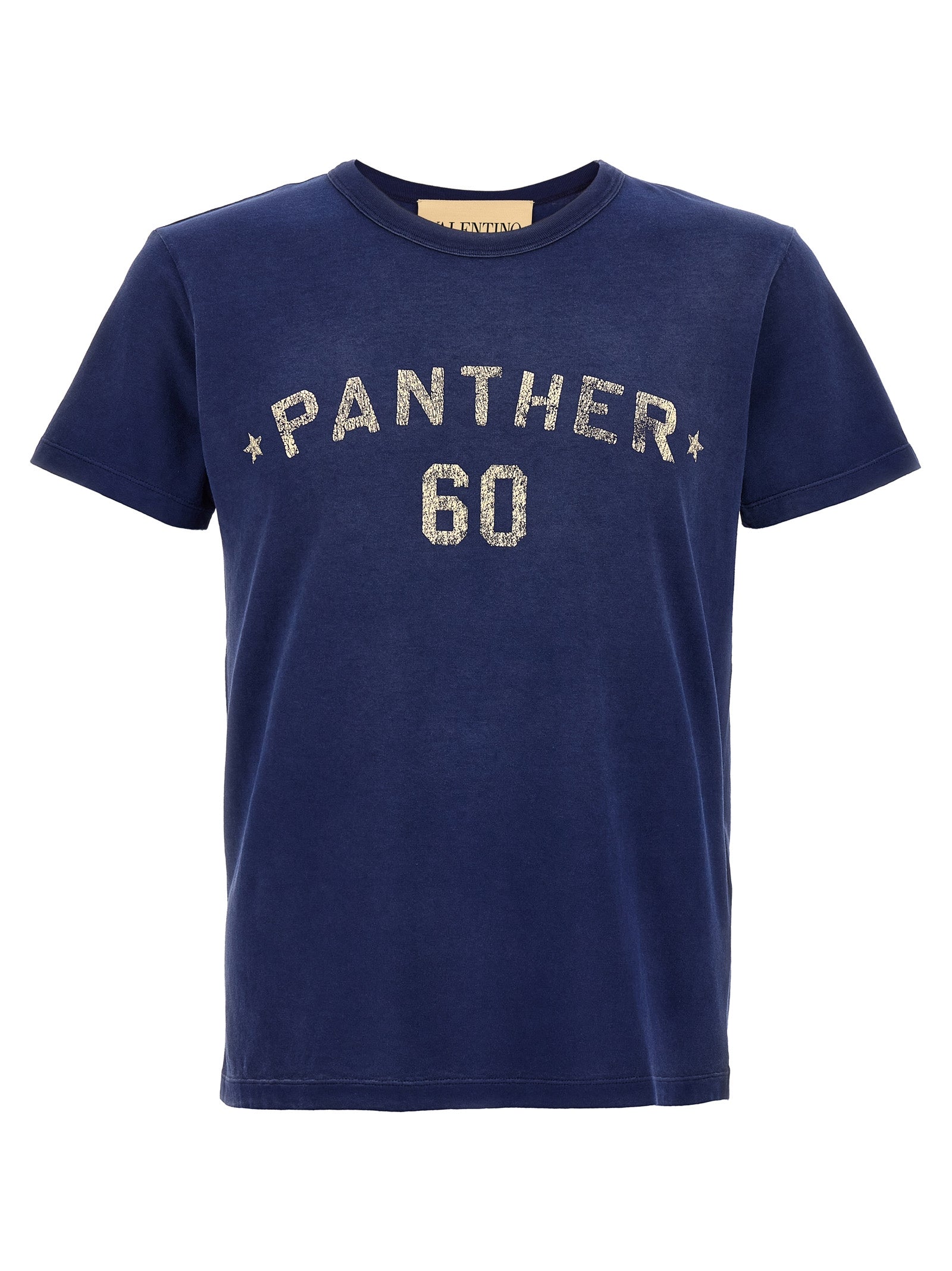 Blaues Baumwoll-Sportswear-T-Shirt