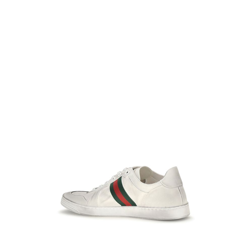 Weiße Low-Top-Sneaker aus Kalbsleder Bos Taurus