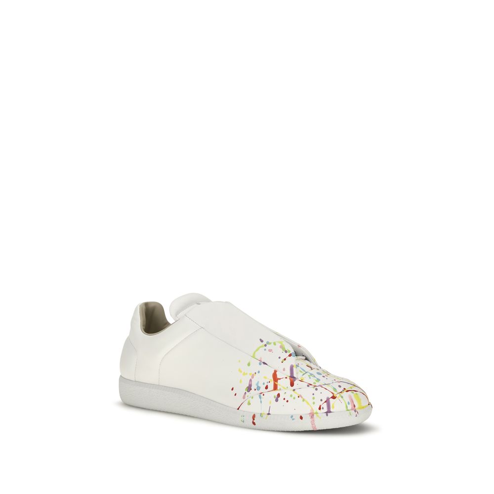 Weiße Low-Top-Sneaker aus Kalbsleder Bos Taurus