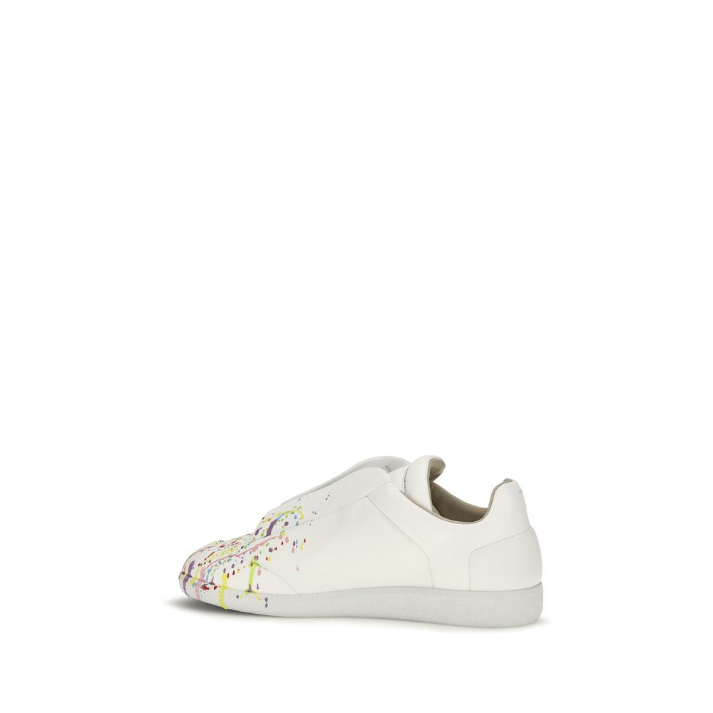 Weiße Low-Top-Sneaker aus Kalbsleder Bos Taurus
