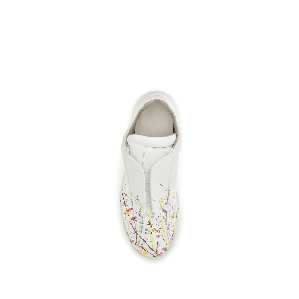 Weiße Low-Top-Sneaker aus Kalbsleder Bos Taurus
