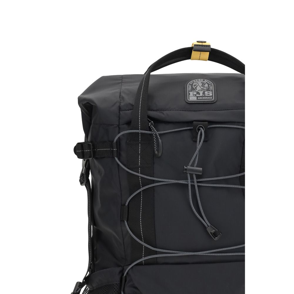 Schwarzer Nylon-Rucksack