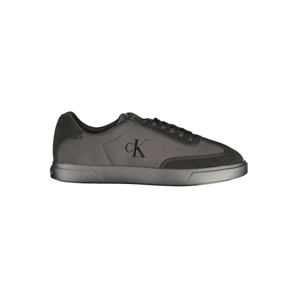 Schwarzer Polyester Sneaker