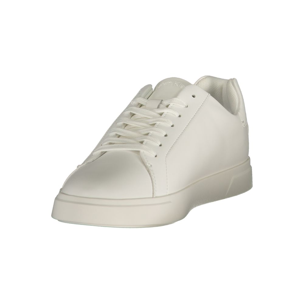 Weiße Sneaker aus Polyester
