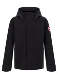 Schwarze Polyamid-Shell-Jacke