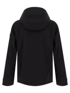 Schwarze Polyamid-Shell-Jacke