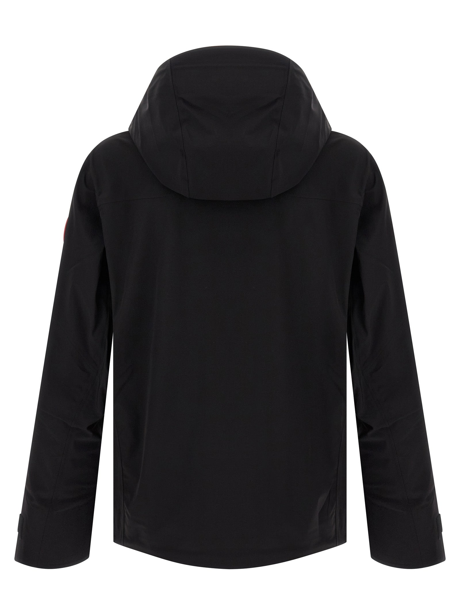 Schwarze Polyamid-Shell-Jacke