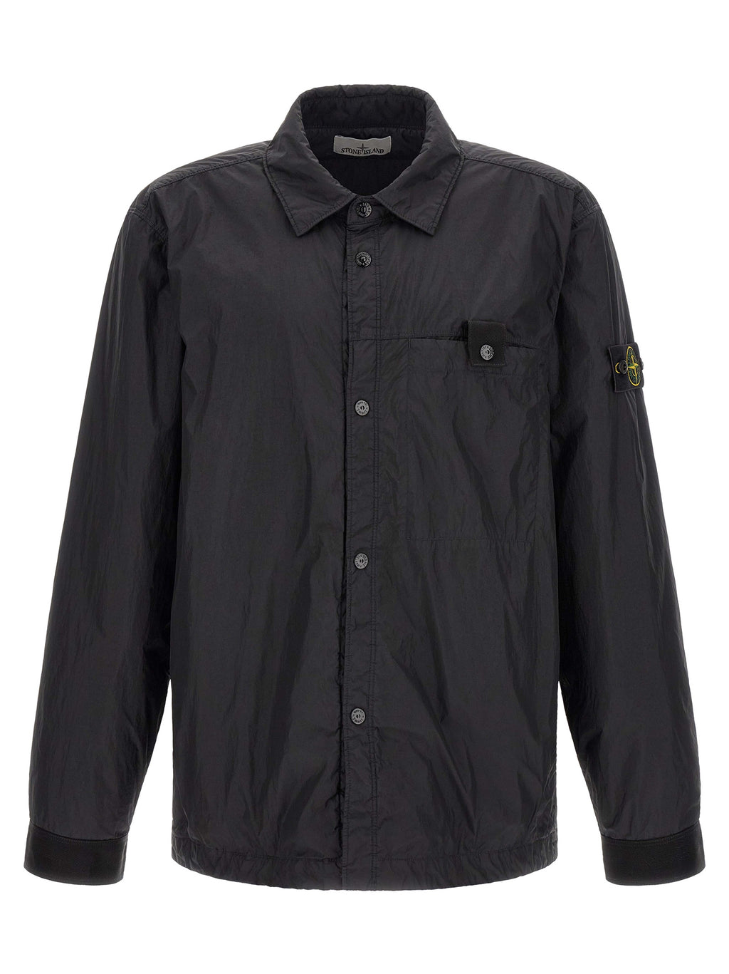 Schwarze Polyamid-Shell-Jacke