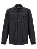 Schwarze Polyamid-Shell-Jacke