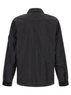 Schwarze Polyamid-Shell-Jacke