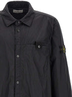Schwarze Polyamid-Shell-Jacke