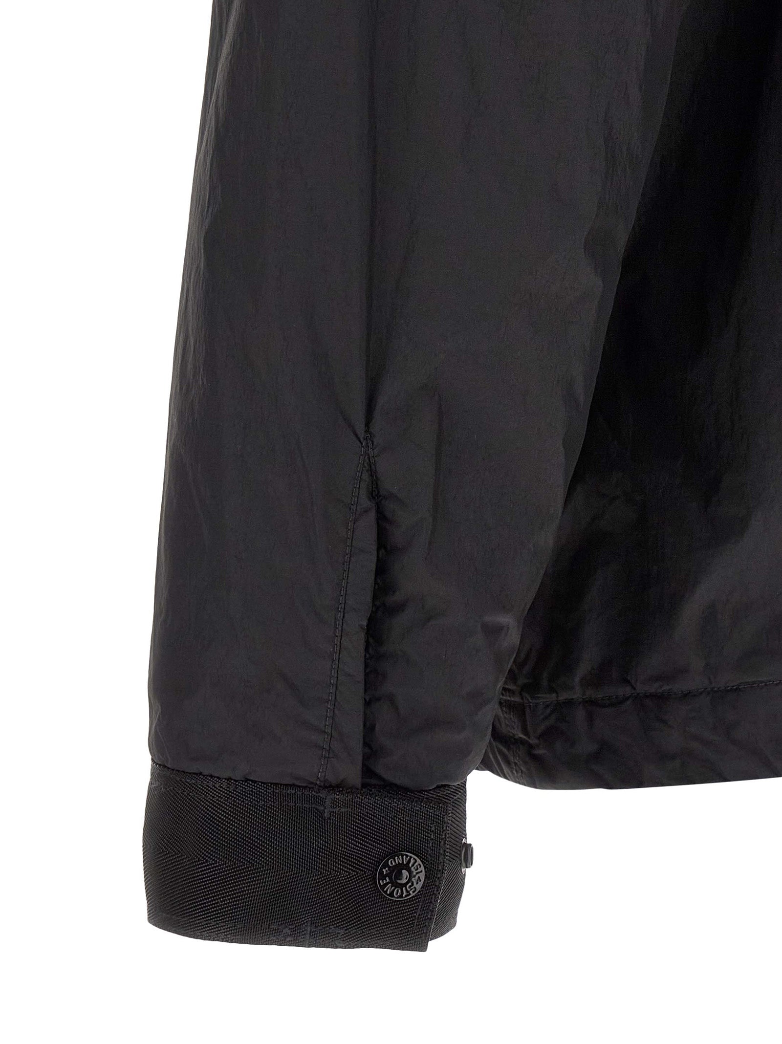 Schwarze Polyamid-Shell-Jacke