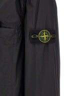 Schwarze Polyamid-Shell-Jacke