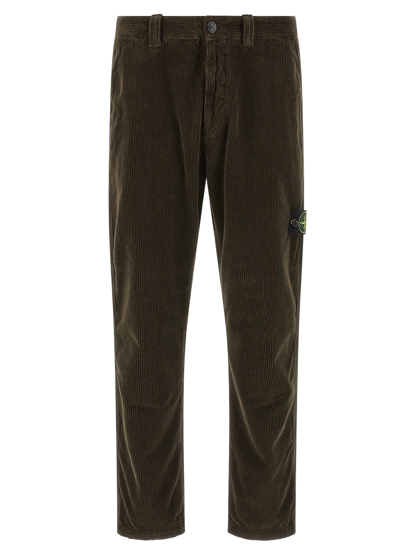 Graue Baumwoll-Freizeithose