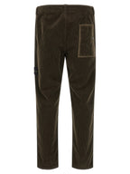 Graue Baumwoll-Freizeithose