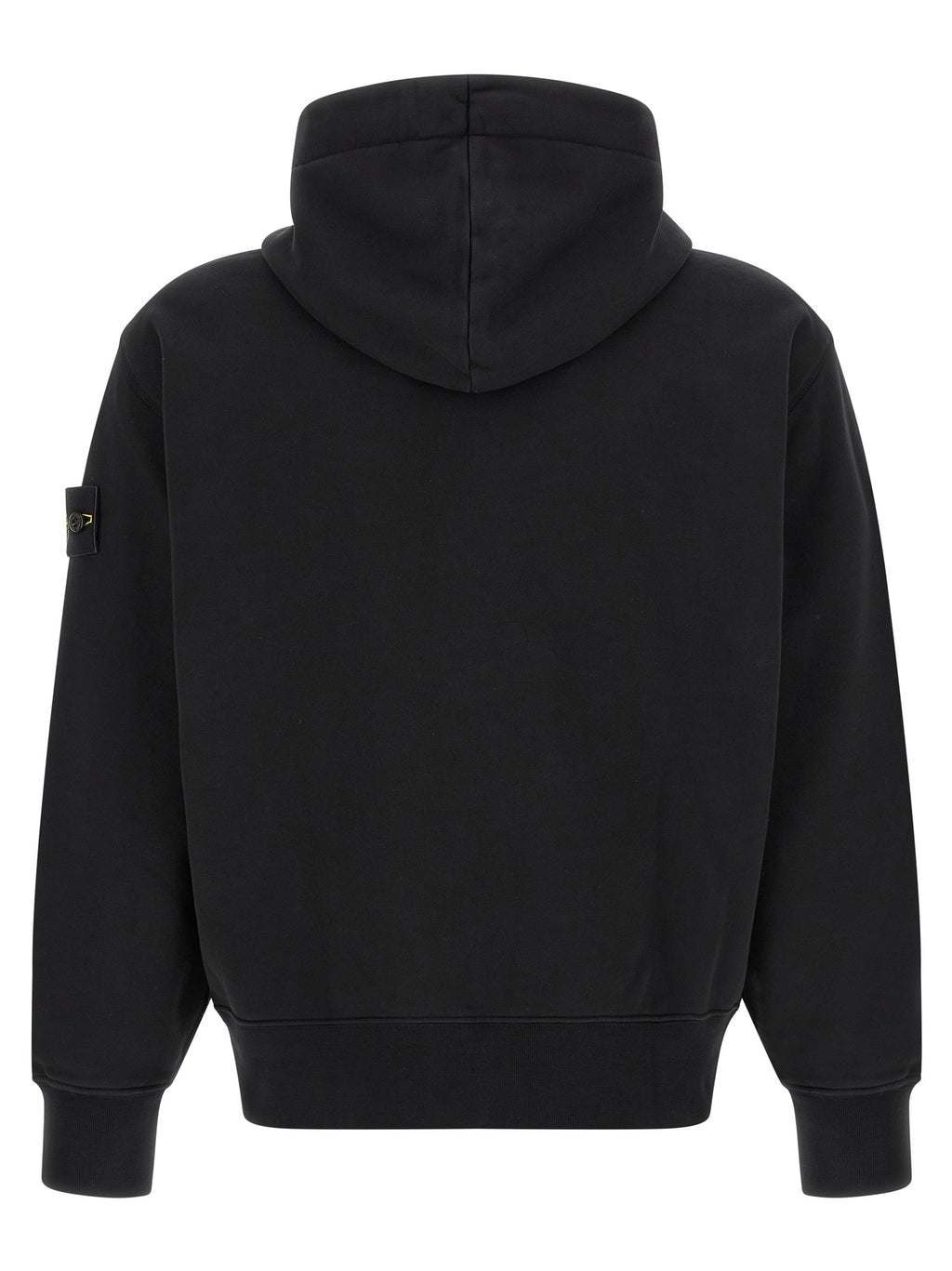 Schwarzer Baumwoll-Sweatshirt