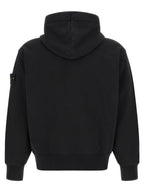 Schwarzer Baumwoll-Sweatshirt
