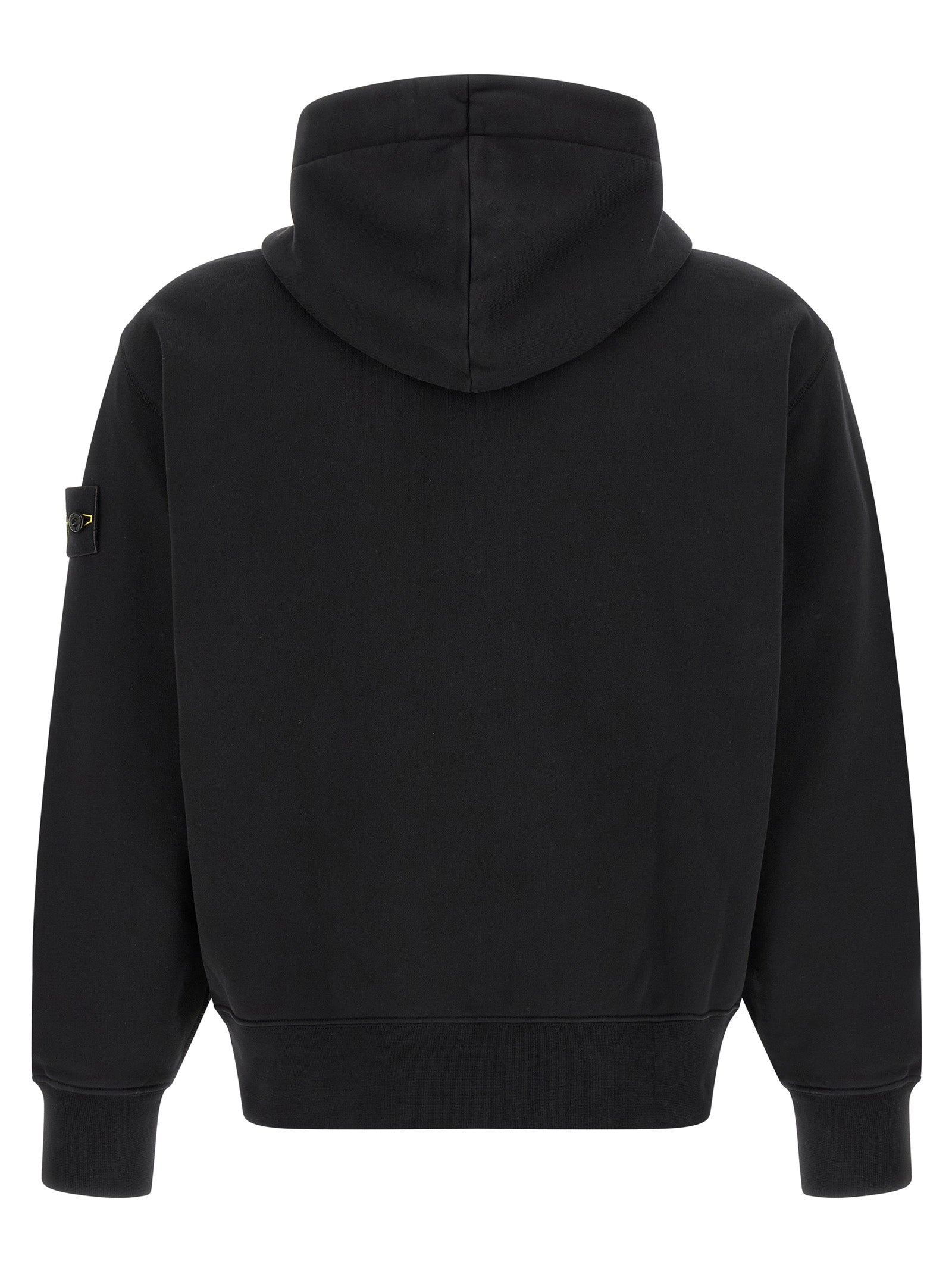Schwarzer Baumwoll-Sweatshirt