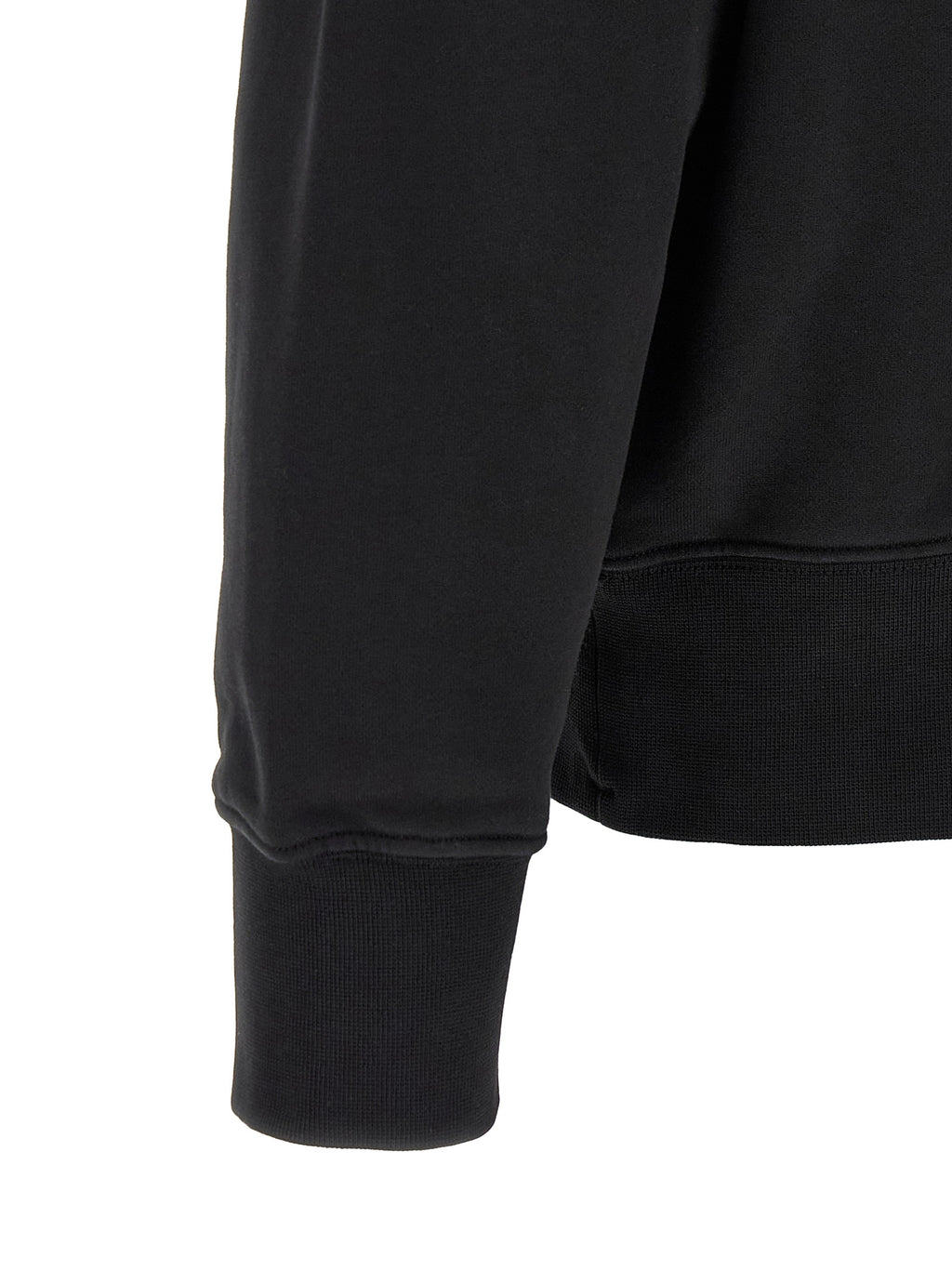 Schwarzer Baumwoll-Sweatshirt