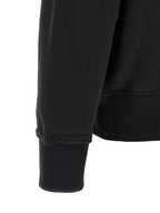 Schwarzer Baumwoll-Sweatshirt