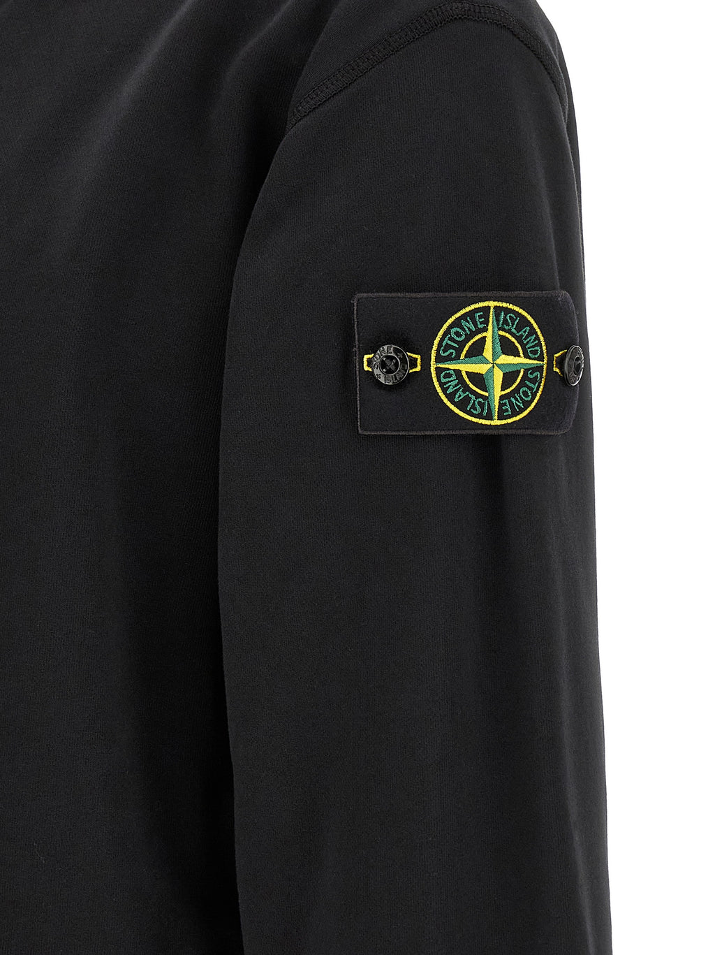 Schwarzer Baumwoll-Sweatshirt
