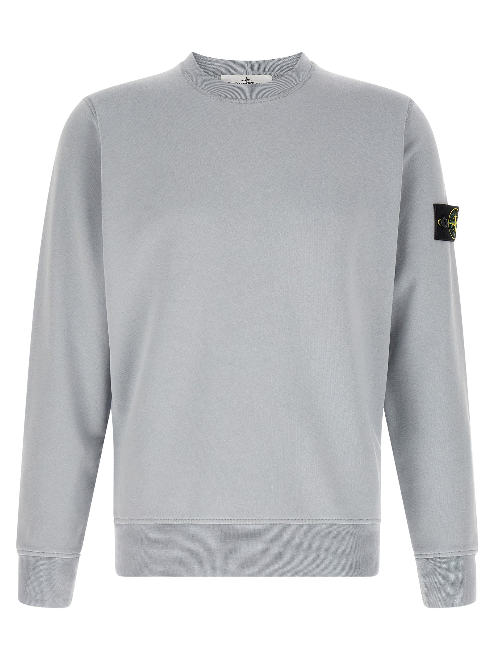 Grauer Baumwollpullover