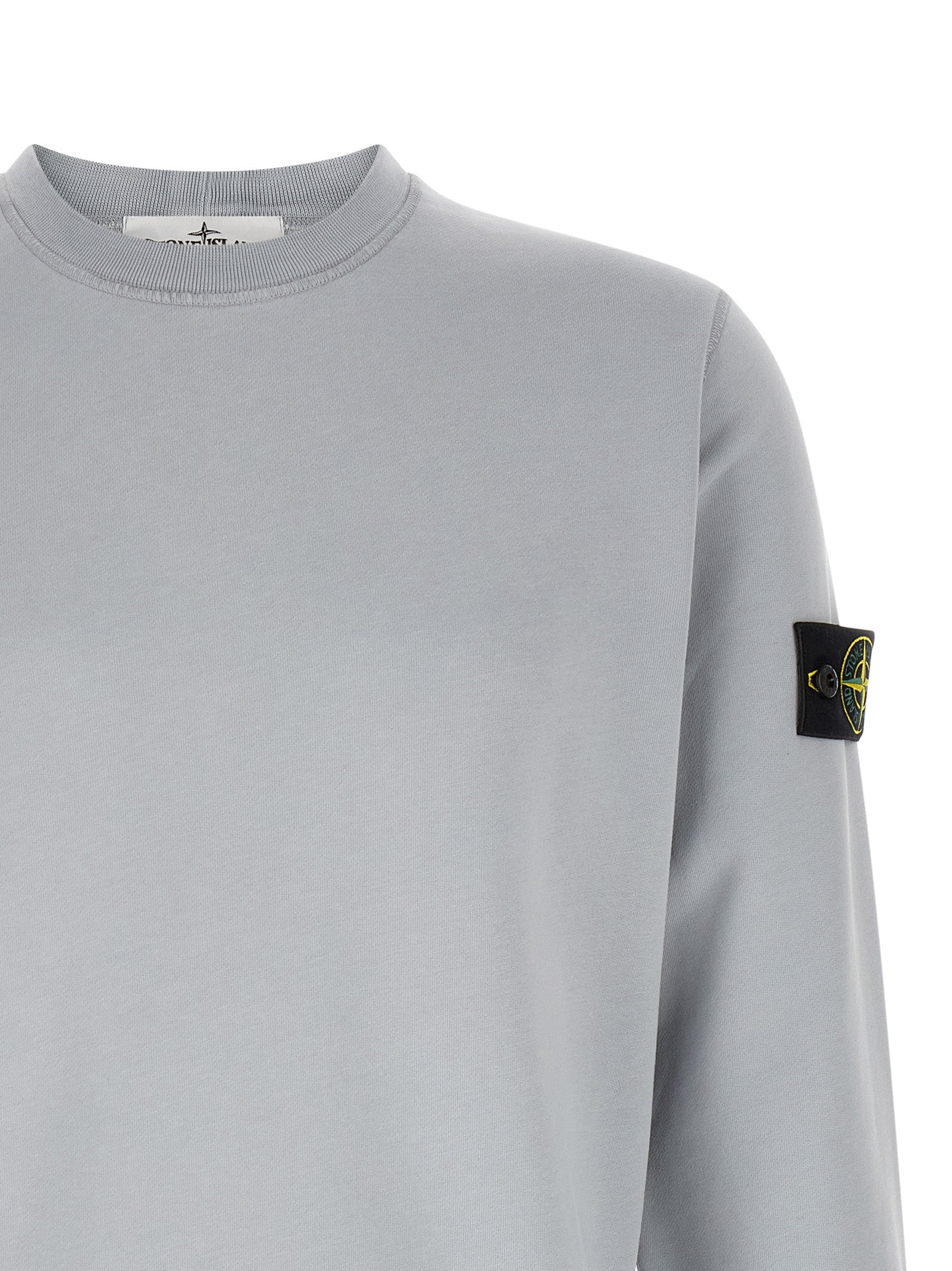 Grauer Baumwollpullover