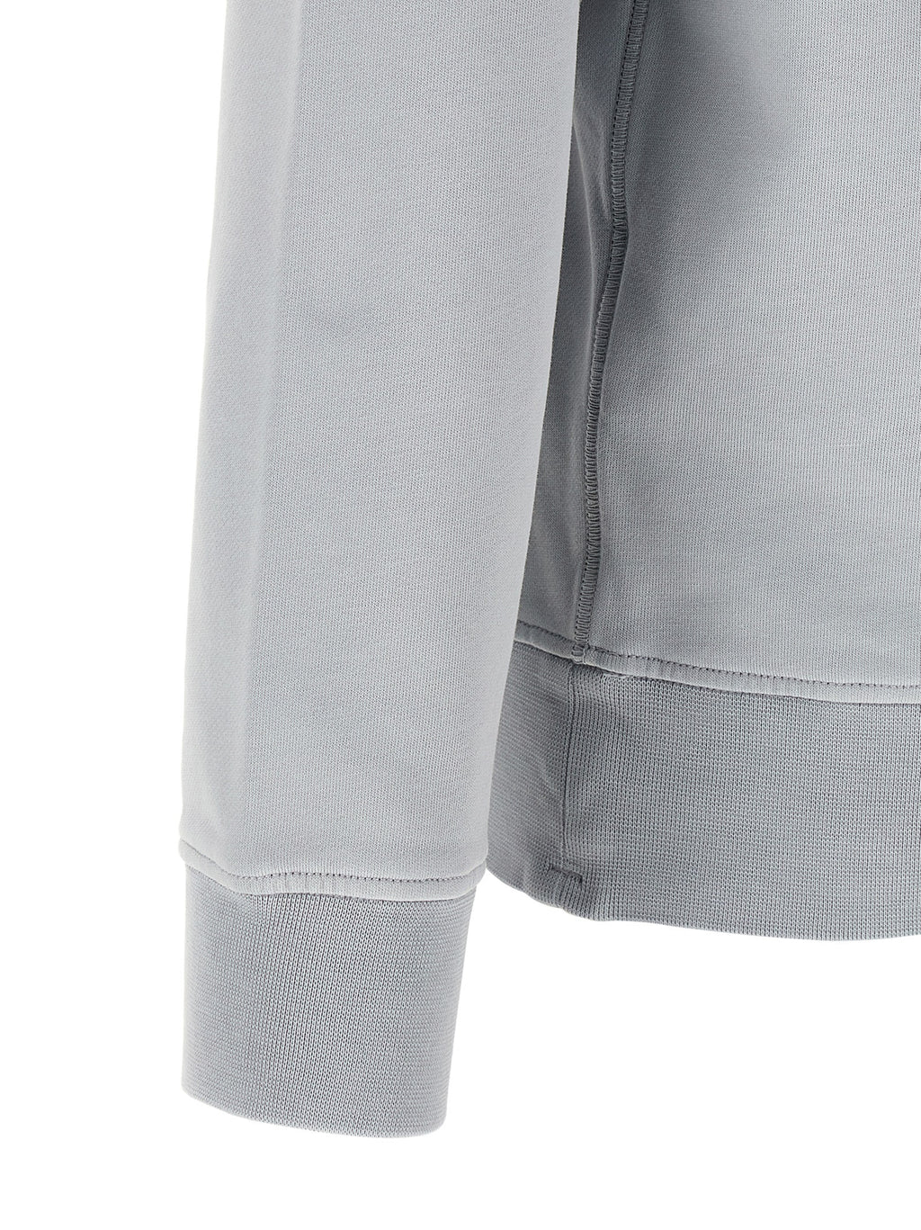 Grauer Baumwollpullover