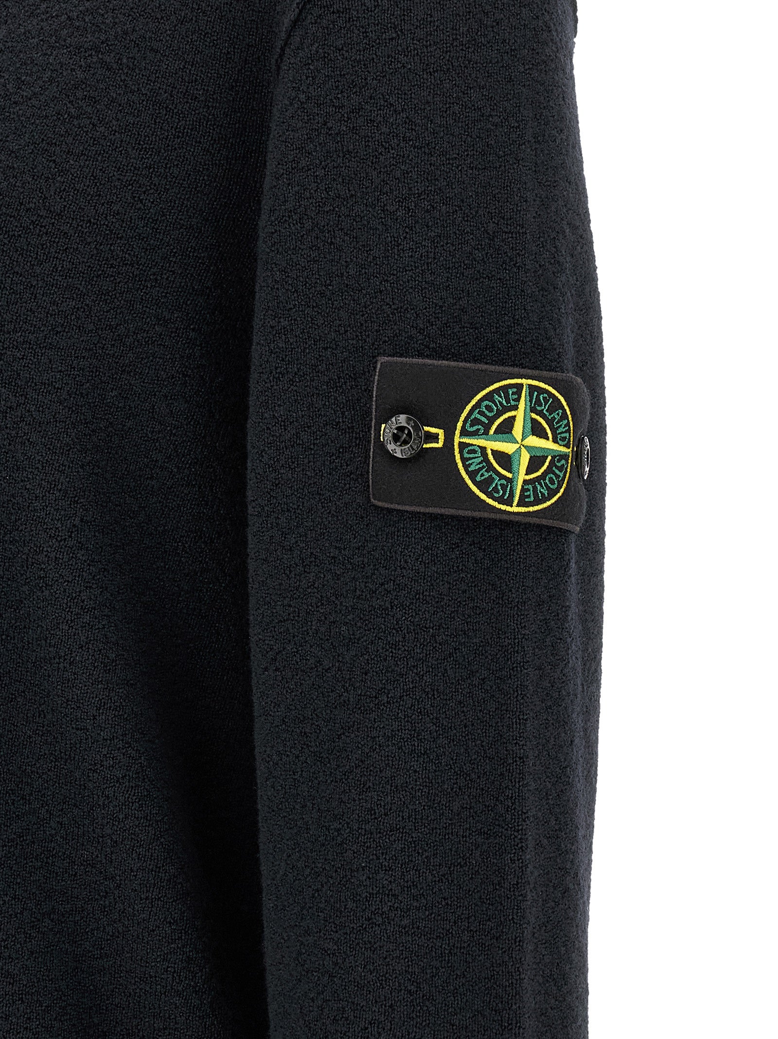 Blauer Cardigan aus Schurwolle