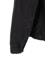 Schwarze Baumwoll-Shell-Jacke