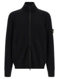 Schwarzer Cardigan aus Schurwolle