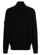 Schwarzer Cardigan aus Schurwolle