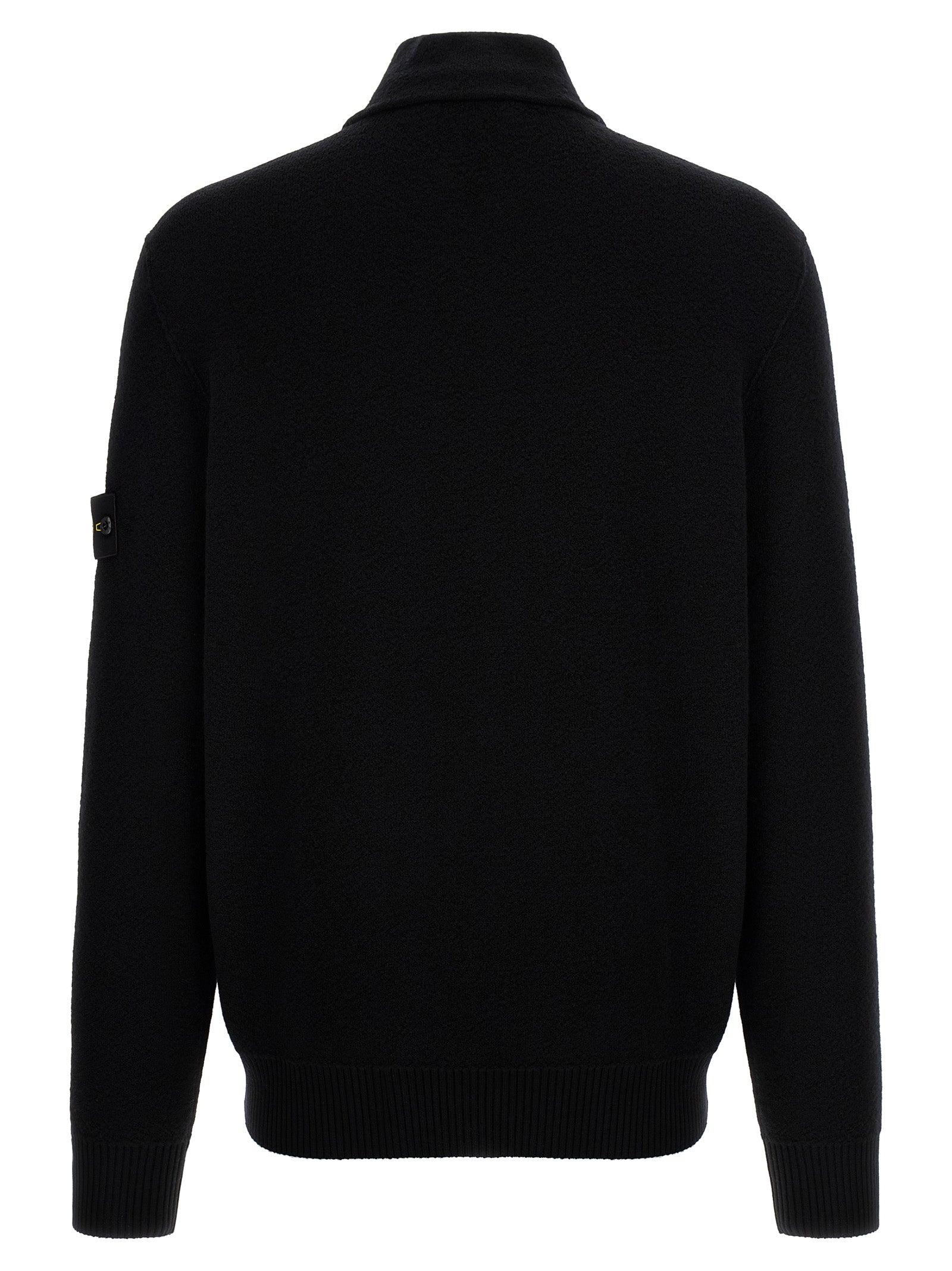 Schwarzer Cardigan aus Schurwolle