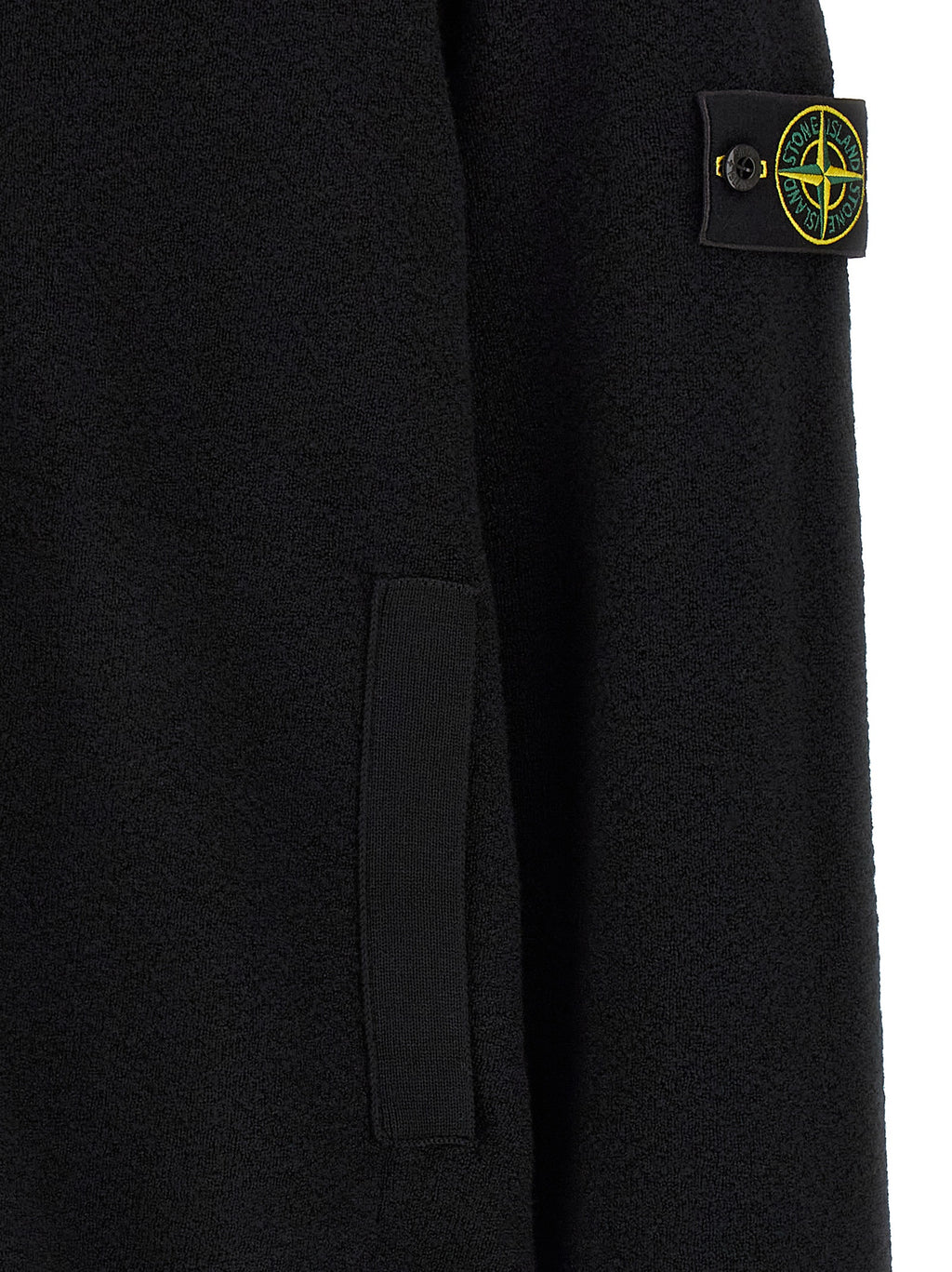 Schwarzer Cardigan aus Schurwolle
