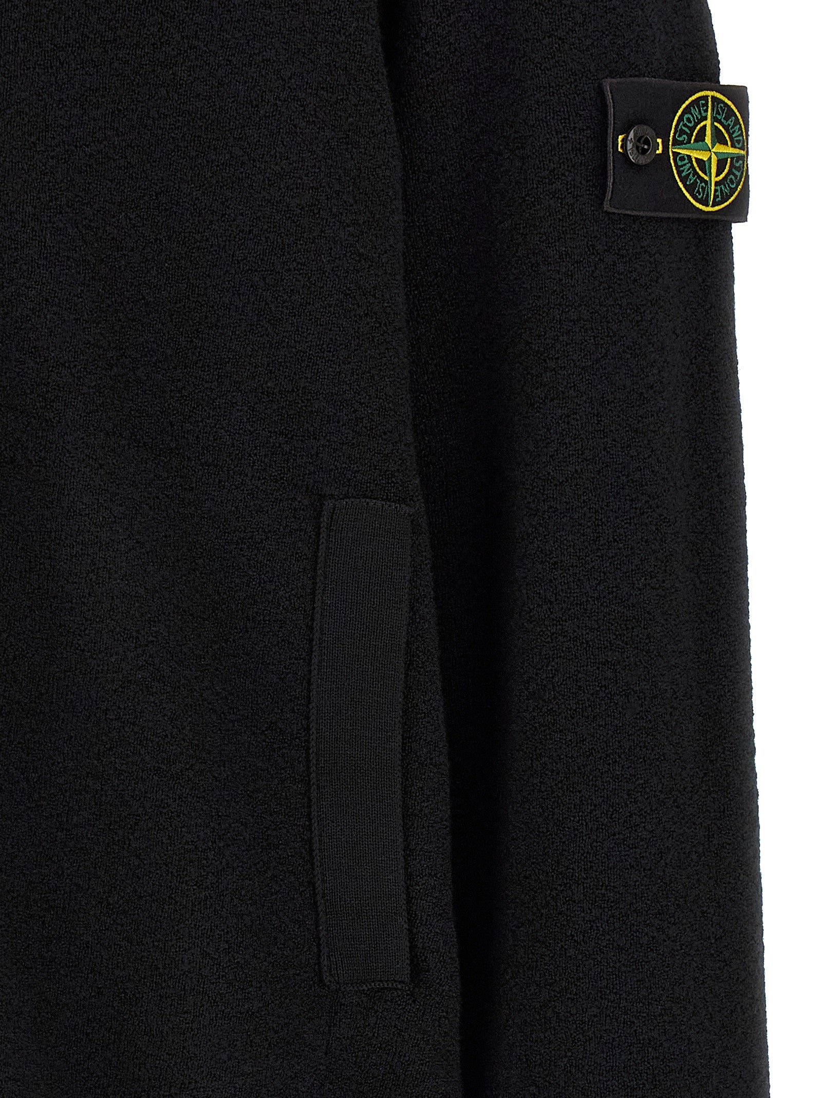Schwarzer Cardigan aus Schurwolle