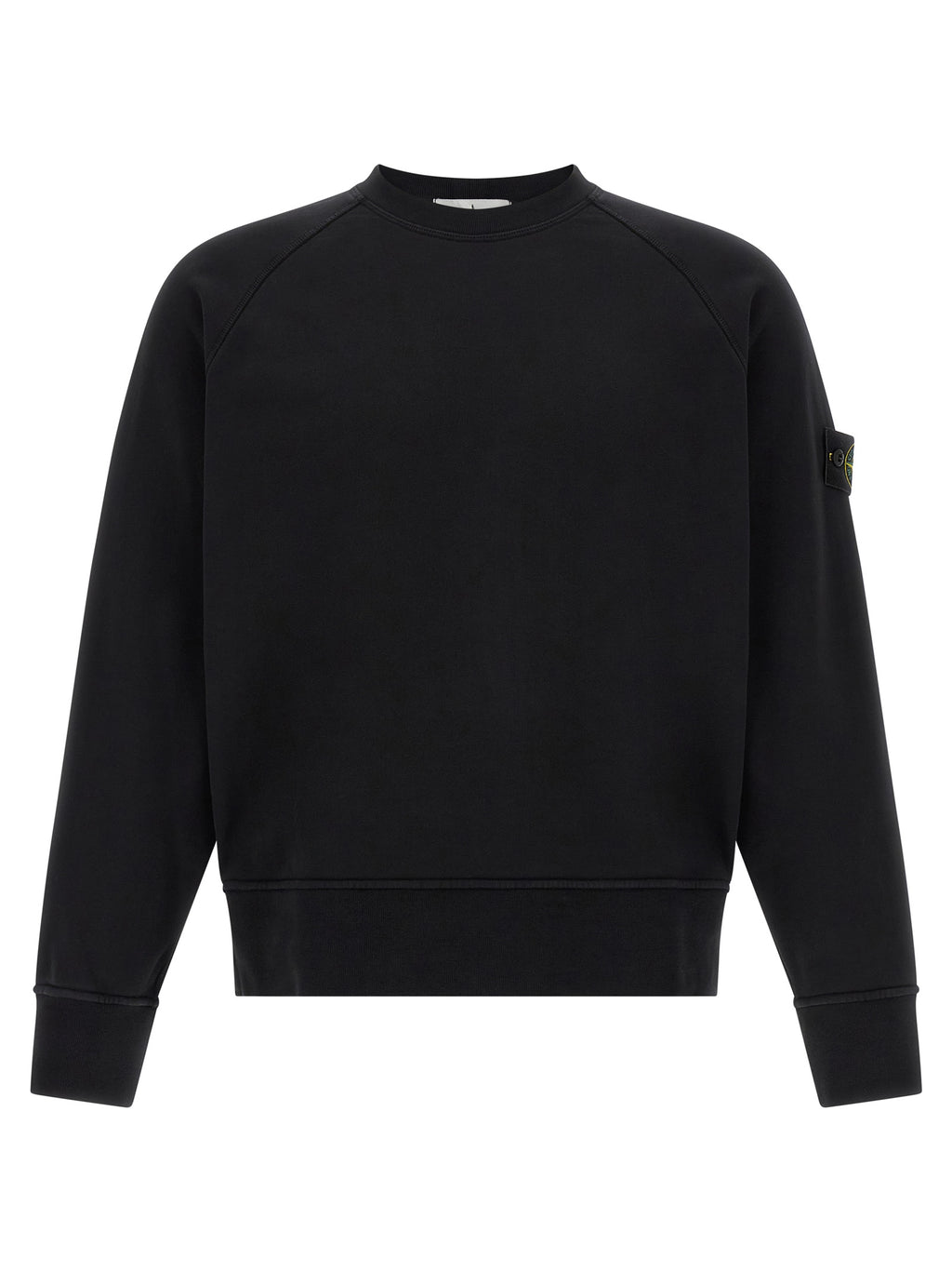 Schwarzer Baumwoll-Sweatshirt