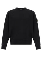 Schwarzer Baumwoll-Sweatshirt