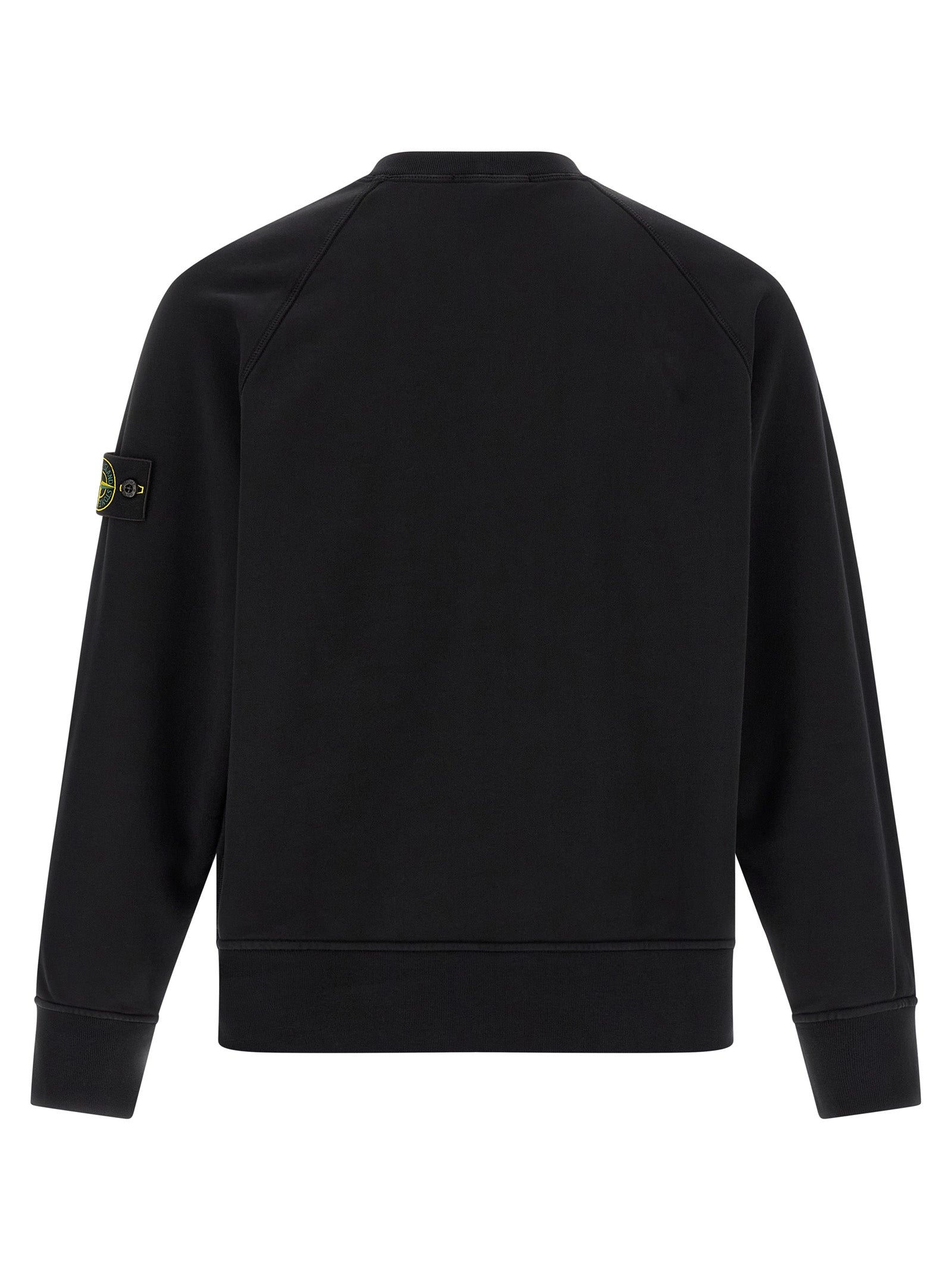 Schwarzer Baumwoll-Sweatshirt