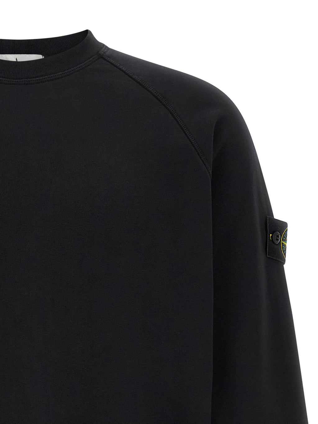 Schwarzer Baumwoll-Sweatshirt