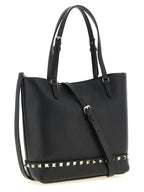 Schwarze Kalbsleder-Schultertasche