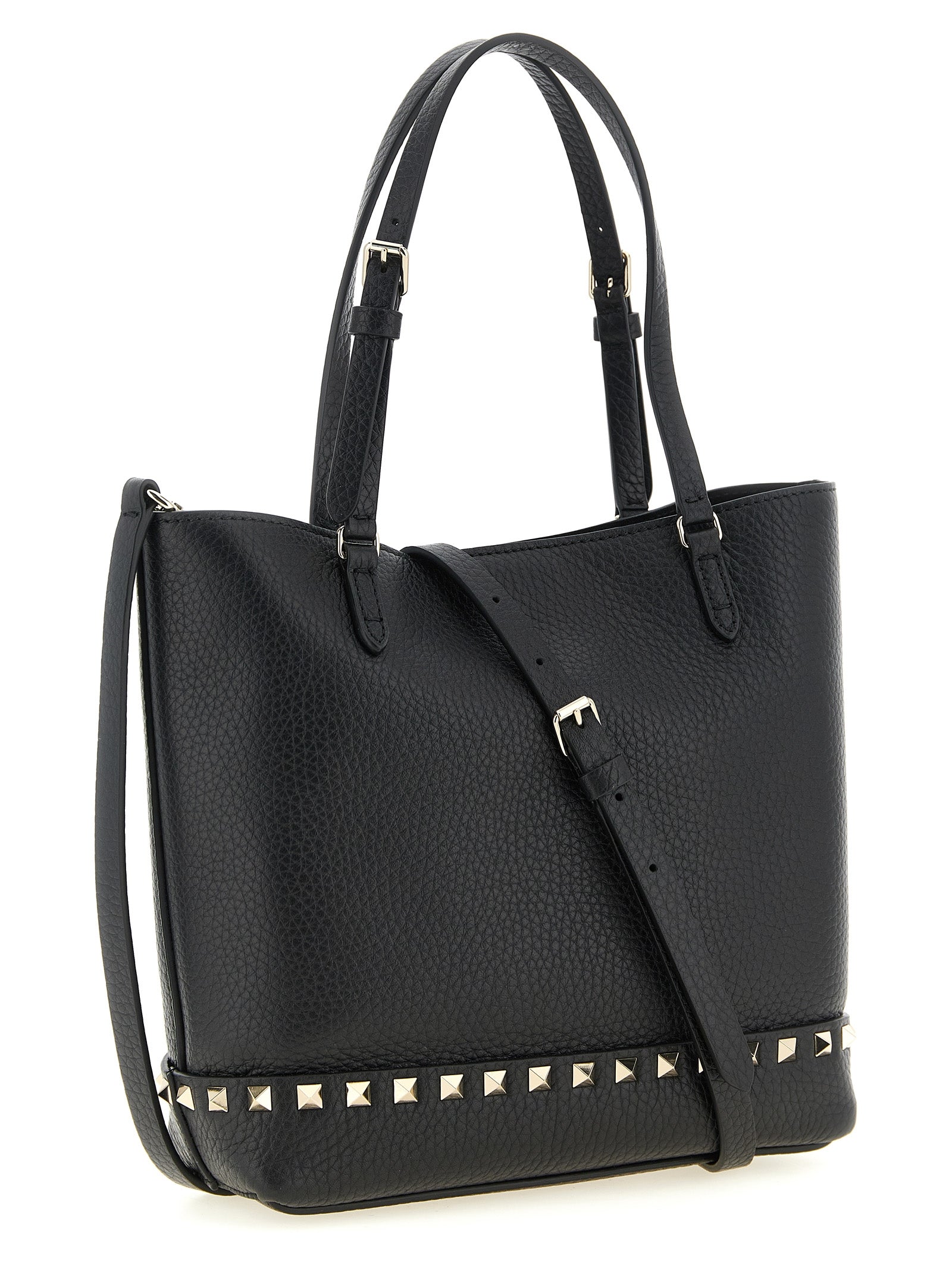 Schwarze Kalbsleder-Schultertasche