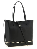 Schwarze Kalbsleder-Schultertasche