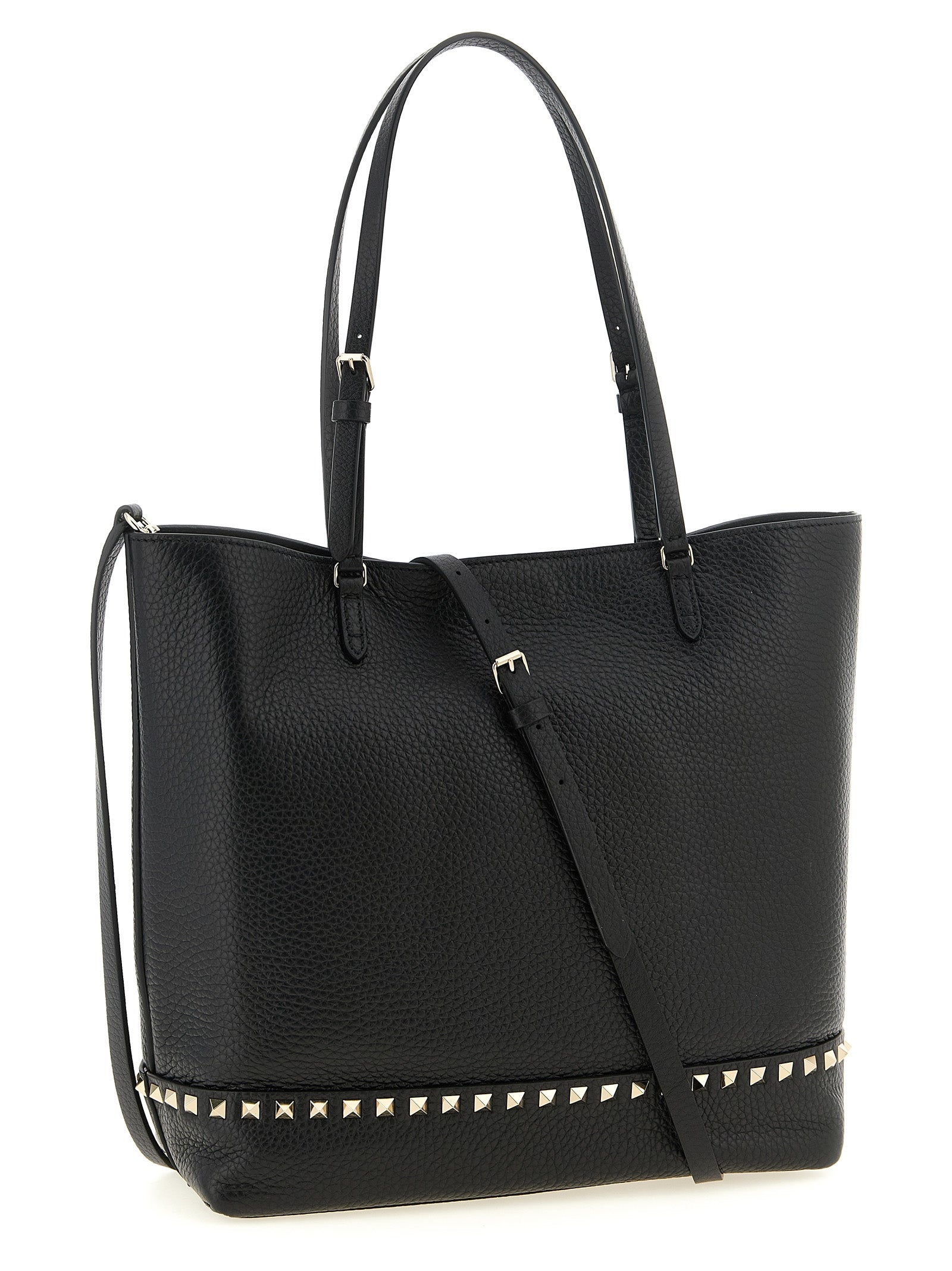 Schwarze Kalbsleder-Schultertasche