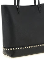 Schwarze Kalbsleder-Schultertasche